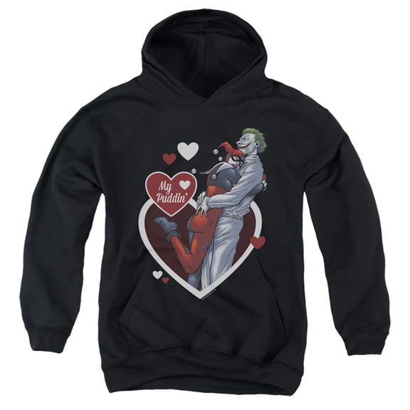 Batman - My Puddin - Youth Hooded Sweatshirt - Large