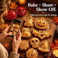 thumbnail image 7 of Halloween Filled Pie Press Collection 3D Reusable Hinged Makers Hand Pie Molds Dough Presser Mini Pocket Pies Baking Supplies One Press Cutter for Cutting Filling Shaping,Black Cat, 7 of 7