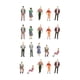 thumbnail image 5 of 3x Mini Figura de Ferrocarril de Gente Pequeña, Juguetes de Diseño de Vía de Tren Arquitectónico, Figuras Pintadas a Mano, , , 20 50 Colores Aleatorio 3 piezas, 5 of 8
