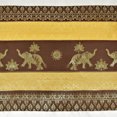 thumbnail image 6 of Neutral Thai Elephant Sun Stripes Silk Throw Pillow Cushion Cover Set, 6 of 6