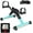 Teal, variant on VIVIJASON Pedal Exerciser - Folding Portable Exercise Peddler - Under Desk Mini Exercise Bike for Arm/Leg Workout - Adjustable Fitness Rehab Equipment for Elderly Seniors with LCD Display