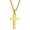 Golden, variant on Yedigre Fashion Men Simple Cross Pendant Alloy Necklace Chain Jewelry Christmas Day Gift
