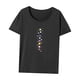 thumbnail image 3 of Camiseta para mujer, ropa de verano, Top de manga corta para vacaciones, playa, trabajo, mujer Gris, 3 of 7
