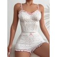thumbnail image 4 of Ditsy Floral Print Bow Front Cami Top & Shorts PJ Set, 4 of 5