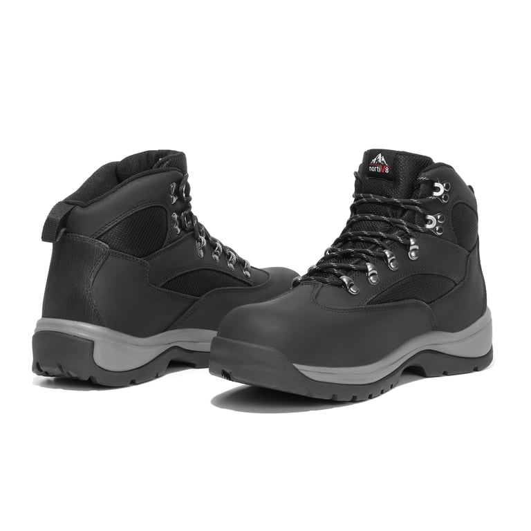 NORTIV 8 Steel Toe Work Boots for Men Waterproof Slip  display picture 2