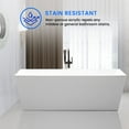 thumbnail image 2 of Vanity Art Acrylic Freestanding Soaking Bathtub with Overflow and Pop-Up Drain, 2 of 4