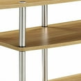 thumbnail image 4 of Convenience Concepts Designs2Go No Tools 3 Tier Wide TV Stand for TVs up to 46", Light Oak, 4 of 6