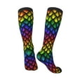 thumbnail image 5 of Lsque Dragon Scales Printed Crew Socks Men's Women's LightWeight Thin Casual Calf Socks ,Knee High Socks,Cotton Socks, 5 of 9