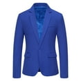 thumbnail image 2 of gbyLJF Men's Lapel Dress Jackets Casual Formal One Button Slim Fit Coat Solid Color Business Wedding Party Suit Jacket, 2 of 9