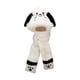 thumbnail image 3 of Gorro de peluche con forma de animal, y con orejas móviles, ideal para fiestas de cosplay y actividades al libre. Blanco, 3 of 9