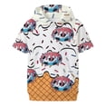 thumbnail image 3 of Hoodie for Toddler Boys Short Sleeve Casual Pullover Top with Pocket Pullover Shirts ,Size 4-5T , White, 3 of 3