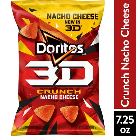 Doritos 3D Crunch, Nacho Cheese, 7.25 oz