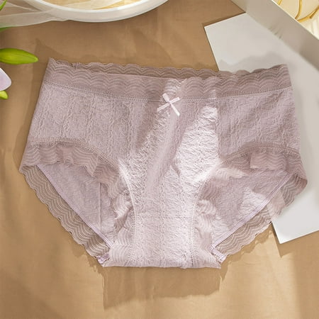 

Quealent Women Panties Thong Womens Lace Panties Thin Strap Transparent Seamless Panties A One Size