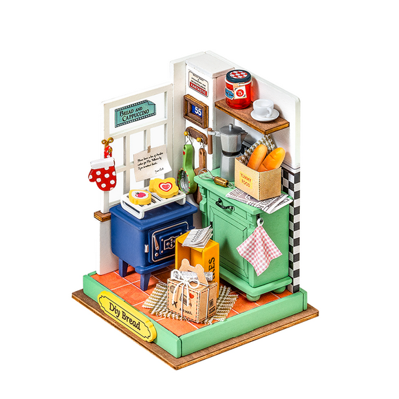 Kit de Maison Miniature DIY Afternoon Baking Time Rolife DS029