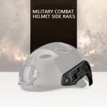 thumbnail image 1 of Keenso Juego de rieles para Casco rápido, rieles Laterales para Casco ABS de 3 Colores con Tornillos y Tuercas de Montaje de cordón para Casco rápido20.00 * 20.00 * 20.00cm-Negro) Khall TJ06006-01, 1 of 6