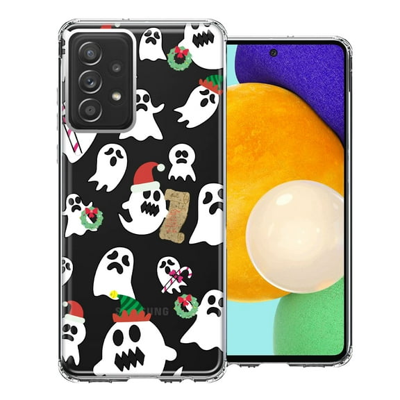 MUNDAZE For Samsung Galaxy A52 Halloween Christmas Ghost Design Double Layer Phone Case Cover