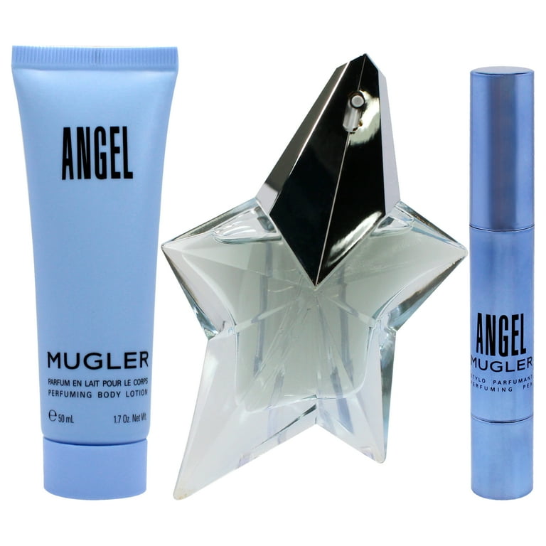 Thierry Mugler Angel , 3 Pc Gift Set 0.8oz EDP Spray, 0.1oz