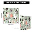 thumbnail image 3 of PAYOHTO Toggle Light Switch Wall Plate Texture Funny Cat Double Switch Cover Standard Size 2-Gang 4.50" x 4.5" Unbreakable Polycarbonate Thermoplastic, 3 of 6