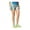 Green, variant on Womens Sunny Print Athletic Compression Shorts, Green, Juniors, X-Small