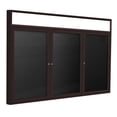 thumbnail image 4 of Ghent 48"x72" 3D Silver Aluminum Lit Headliner Vinyl Letterboard Black, 4 of 4