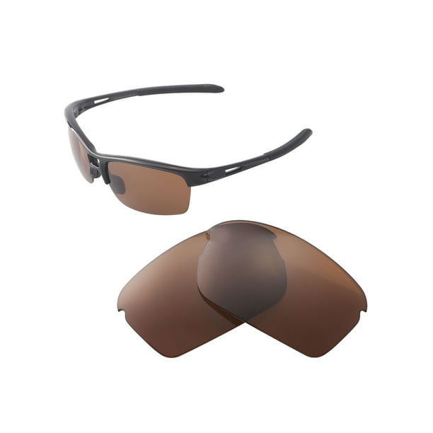 Walleva Brown Polarized Replacement Lenses for Oakley RPM Squared Sunglasses  
