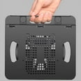 thumbnail image 3 of Support d'Ordinateur Portable en Silicone PP et ABS Pliable 8 Vitesses Réglables Support de Refroidissement Portable pour Maison Travail, 3 of 5