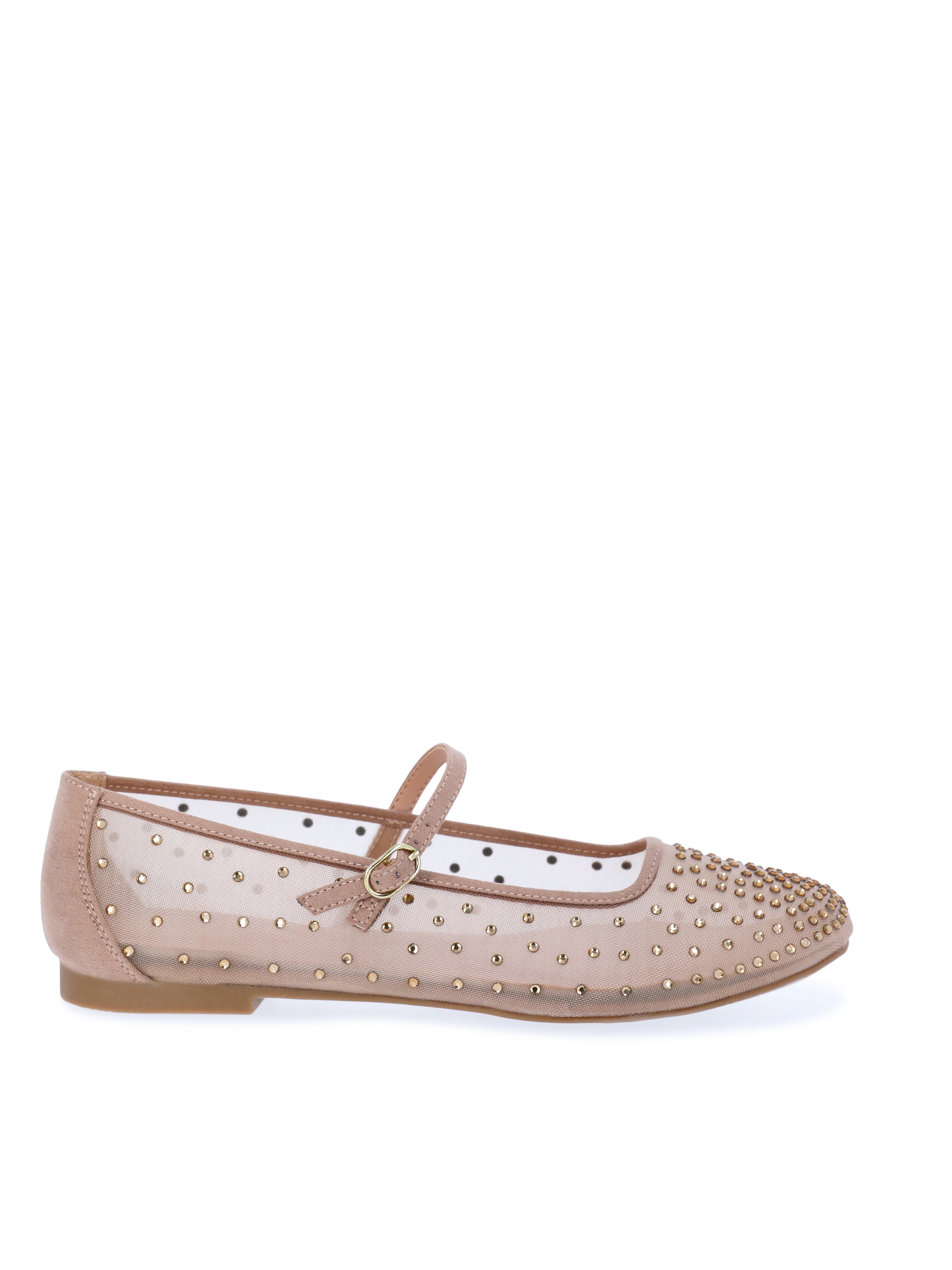 Time and Tru Women's Rhinestone Mary Jane Flats