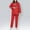 Red, variant on Hi-Vis Rain Suit for Women Reflective Waterproof Hoodie Jacket and Long Pants Set Outdoor Raincoat Rain Gears