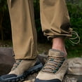 thumbnail image 6 of Mens Elastic Waist Cargo Pants Casual Outdoor Joggers Straight Leg Hiking Workout Trousers with Pockets, 6 of 8