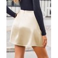 thumbnail image 6 of Zeagoo Womens Mini Skirt Stain Silk Skirts Sexy Stretch Fitted Bodycon Short A-Line Skirts Y2k Cute Skirts, 6 of 6