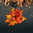 thumbnail image 3 of Hojas de arce artificiales de plástico, con de calabaza, manualidades, decoración de Halloween, de Acción de Gracias, c Soledad Hojas de arce, 3 of 7