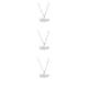 thumbnail image 1 of Collar de acero inoxidable Minnieouse con colgante de mapa plateado, 1 of 6