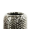 thumbnail image 2 of Benjara BM219085 Round Ceramic Vase with Dimple Design, Chrome - Set of 2, 2 of 5