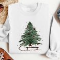 thumbnail image 3 of Christmas Women's Sweatshirts Holiday Merry Pullover Long Sleeves Crewneck Shirts Fashion Christmas Tree Printed Blouses Casual Loose Christmas Sweatshirt, 3 of 8