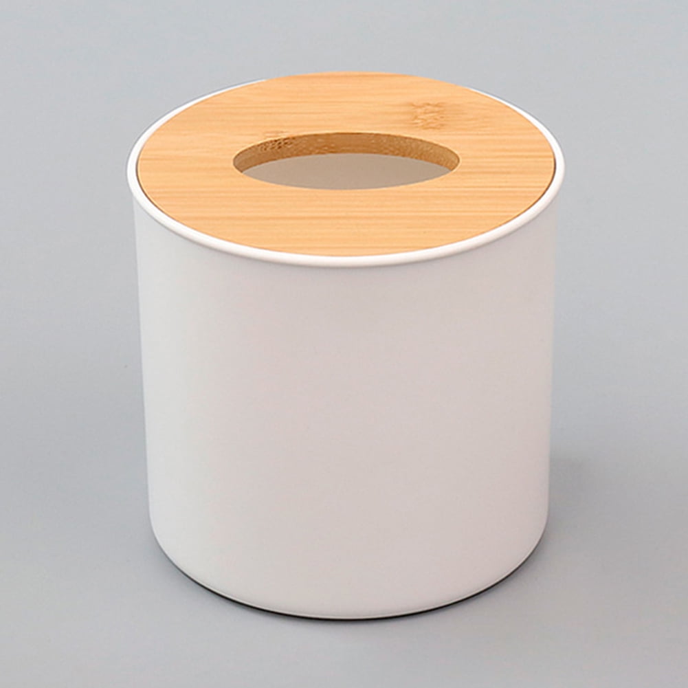 Home Kitchen Wooden Plastic Tissue Box Solid Wood Napkin Paper Holder   S % 