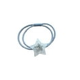 thumbnail image 4 of 3Pcs/set Women Girls Crystal Heart Ponytail Holder Star Hair Rope Ring Band Tie Random Pattern, 4 of 7