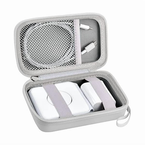 Travel Case for UCOMX for Nano/for Iseyyox/for LISEN/for RTOPS 3 in 1 Wireless Charger, Foldable Magnetic Charging Station Storage Holder Bag for Fast Charge Pad Cable and Adapter, White-Box Only