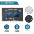 thumbnail image 6 of Cats Pawprints Placemats Set of 4, Blue Black Buffalo Plaid Pets Paw Grey Placemats for Dining Table, Place Mats for Kitchen Tabletop, Waterproof Wipeable Dining Table Mats Set, 6 of 9