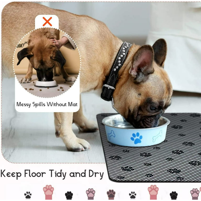 Cloudsfeel Pet Food Mat,Dog Cat Bowl Mat for Food and Water,Dog