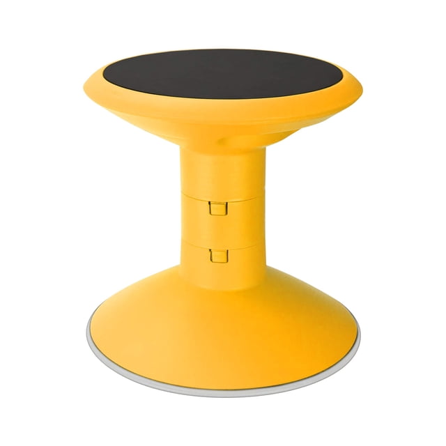 Taburete Wiggle Storex Active con asientos flexibles para aula, amarillo
