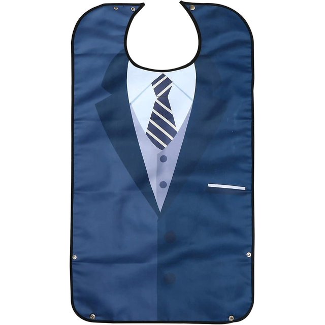 Babero para adultos Yjmei para comer, ropa impermeable, delantales de cocina protectores y lavables para pacientes mayores y hombres