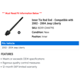 thumbnail image 2 of Inner Tie Rod End - Compatible with 2002 - 2004 Jeep Liberty 2003, 2 of 2