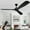 black, variant on DingLiLighting 52" Ceiling Fan no Light,3-Blade Wood Ceiling Fan with Remote Control, Indoor Outdoor Ceiling Fan for livingroom, bedroom, porch, patio