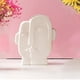 thumbnail image 3 of Creativo de cerámica de la cara maceta florero de la cabeza estatua maceta contenedor de arreglos florales para decoración de escritorio B Soledad maceta de interior grande, 3 of 7