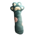 thumbnail image 2 of Almohada para dormir de tiro largo Gloria forma de garra de gato verde, 2 of 8