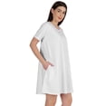 thumbnail image 3 of Inkmeso Robe Balançoire avec Poches Robe-chemise en Coton d'Été pour Femme, 3 of 7