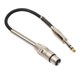 thumbnail image 1 of 2x Conector XLR a cable de enchufe estéreo de 6,35 mm para amplificador de micrófono perfke Cable estéreo XLR a 3 pines, 1 of 9