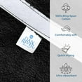 thumbnail image 3 of Dan River Shower Wrap With Pocket Pack of 1 Lightweight Terry Cotton Bath Towel Wrap - Black, 32X60in, 3 of 6