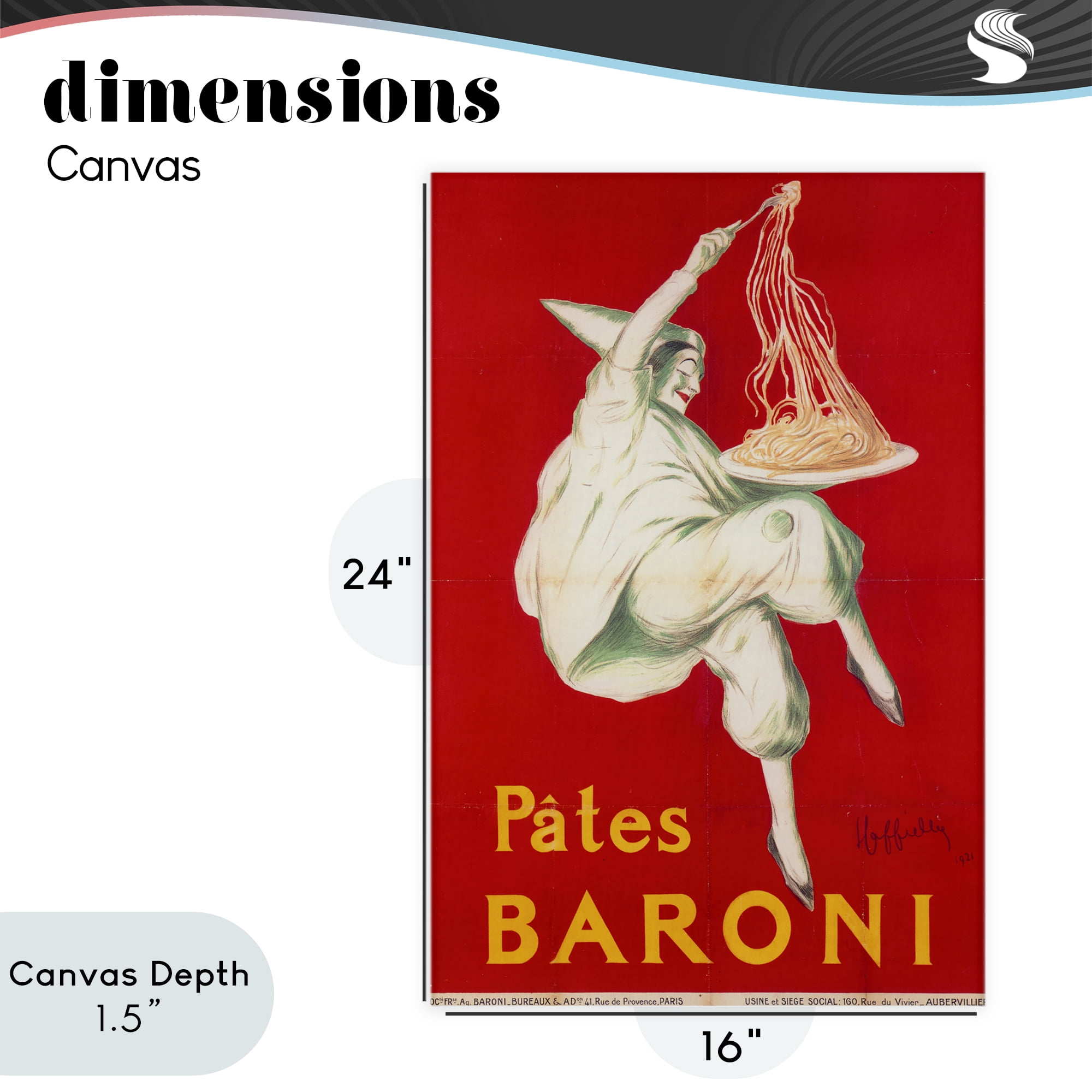 Stupell Industries Pates Baroni Advertisement Canvas Wall Art, design by Vintage Hustle