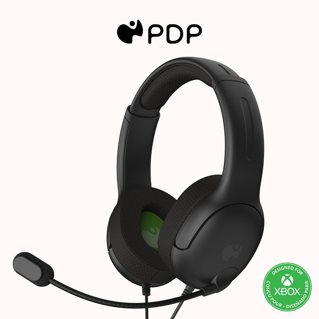 PDP AIRLITE Wired Headset: Black - Xbox Series X|S, Xbox One, Xbox, Windows 10/11